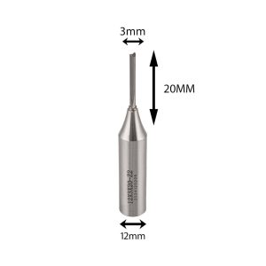 تیغ برش کارگیر 20 میلی‌متر قطر 3 میلی‌متر شفت 12 میلی‌متر Z2 سایلنت برند KY Carbide آلمان